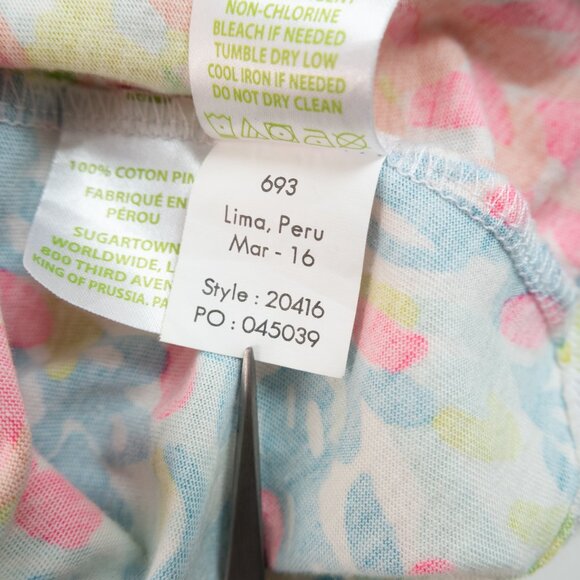 LILLY PULITZER Brewster Lovers Coral T-Shirt Dress size XXS - Picture 8 of 9